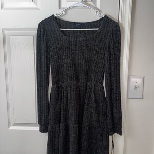 Amazon Charcoal Long Sleeve Dress